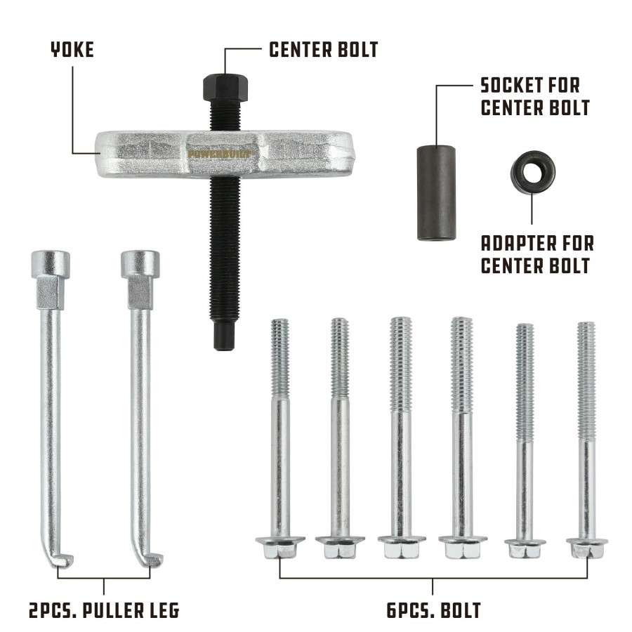 Tools Powerbuilt | Powerbuilt Steering Wheel Puller Set 647088