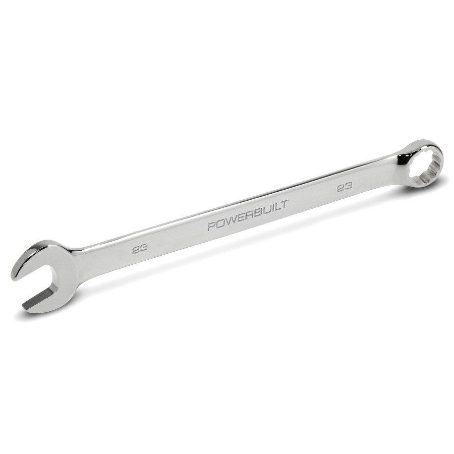 Tools Powerbuilt | Powerbuilt 23 Mm Fully Polished Long Pattern Metric Combination Wrench 640493