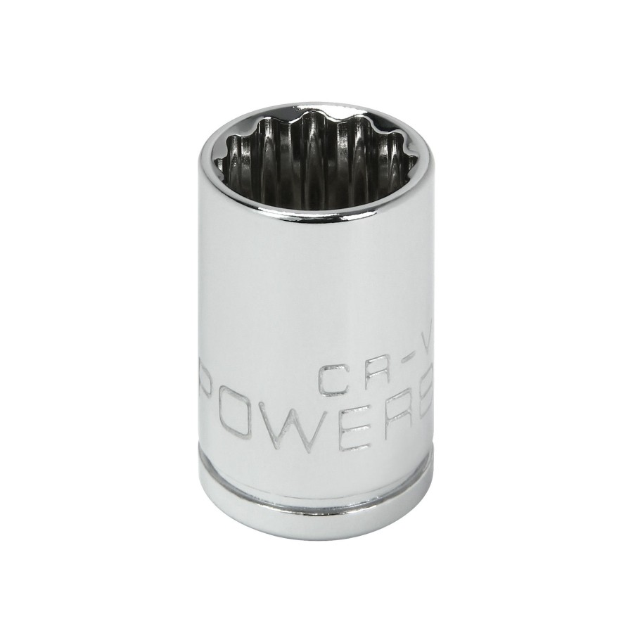 Tools Powerbuilt | Powerbuilt 3/8 Inch Drive X 13 Mm 12 Point Shallow Socket 641018