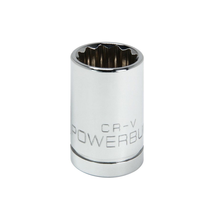 Tools Powerbuilt | Powerbuilt 1/2 Inch Drive X 11/16 Inch 12 Point Shallow Socket 642303