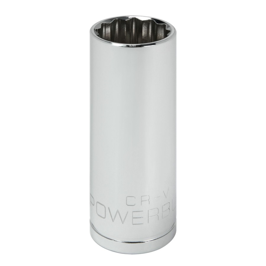 Tools Powerbuilt | Powerbuilt 3/8 In. Drive X 18Mm 12 Point Metric Deep Well Socket 940068