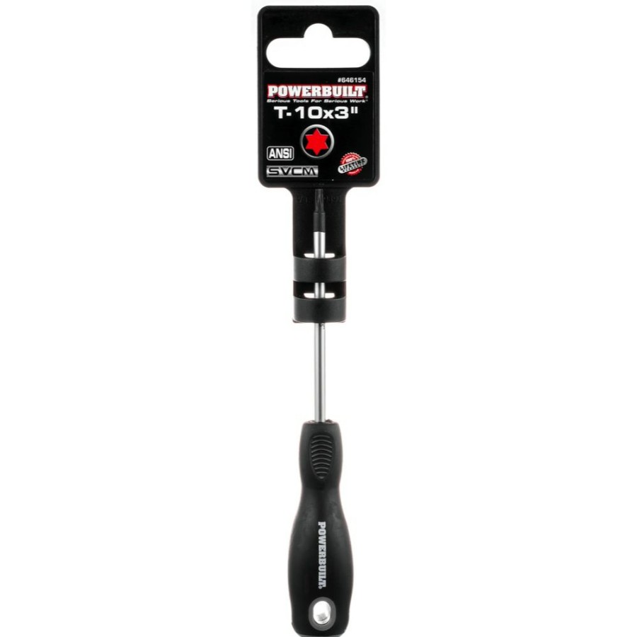 Tools Powerbuilt | Powerbuilt T-10 X 3 Inch Star Driver With Double Injection Handle 646154