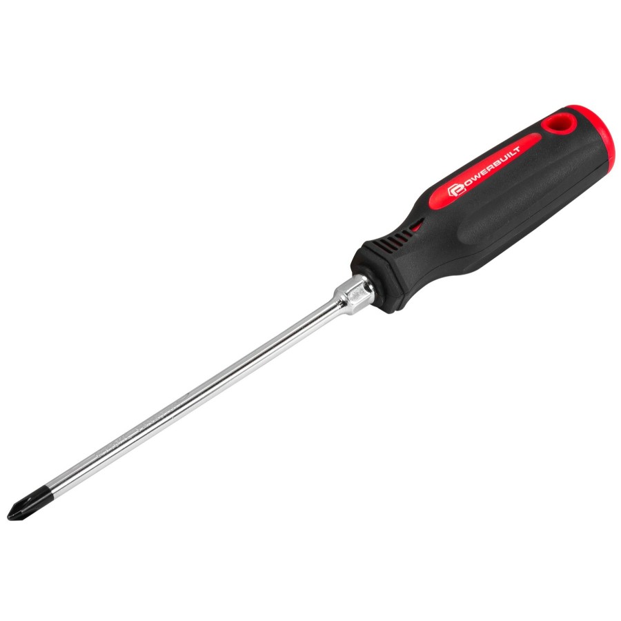 Tools Powerbuilt | Powerbuilt #2 X 6 Inch Phillips Screwdriver With Double Injection Handle 646165