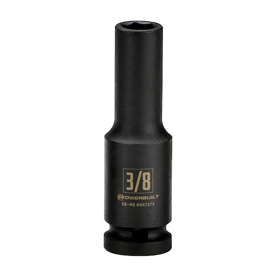 Tools Powerbuilt | Powerbuilt 3/8 In. Drive X 3/8 In. 6 Point Deep Well Impact Socket 647272