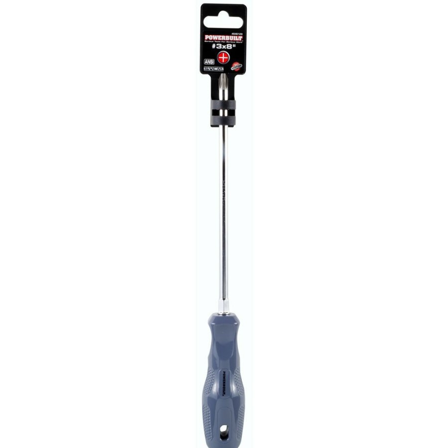 Tools Powerbuilt | Powerbuilt #3 X 8 Inch Phillips Screwdriver With Acetate Handle 646129