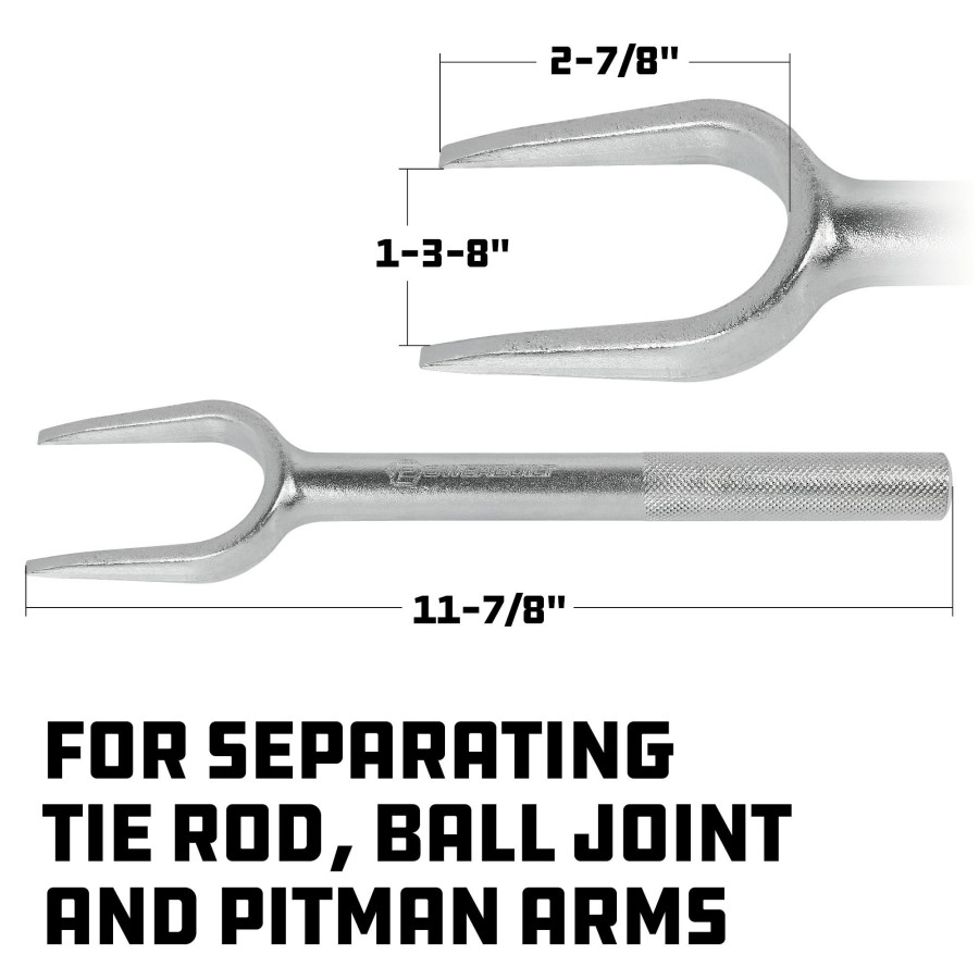 Tools Powerbuilt | Powerbuilt 2-7/8 In. X 1-3/8 In. Tie Rod And Ball Joint Separator 647055