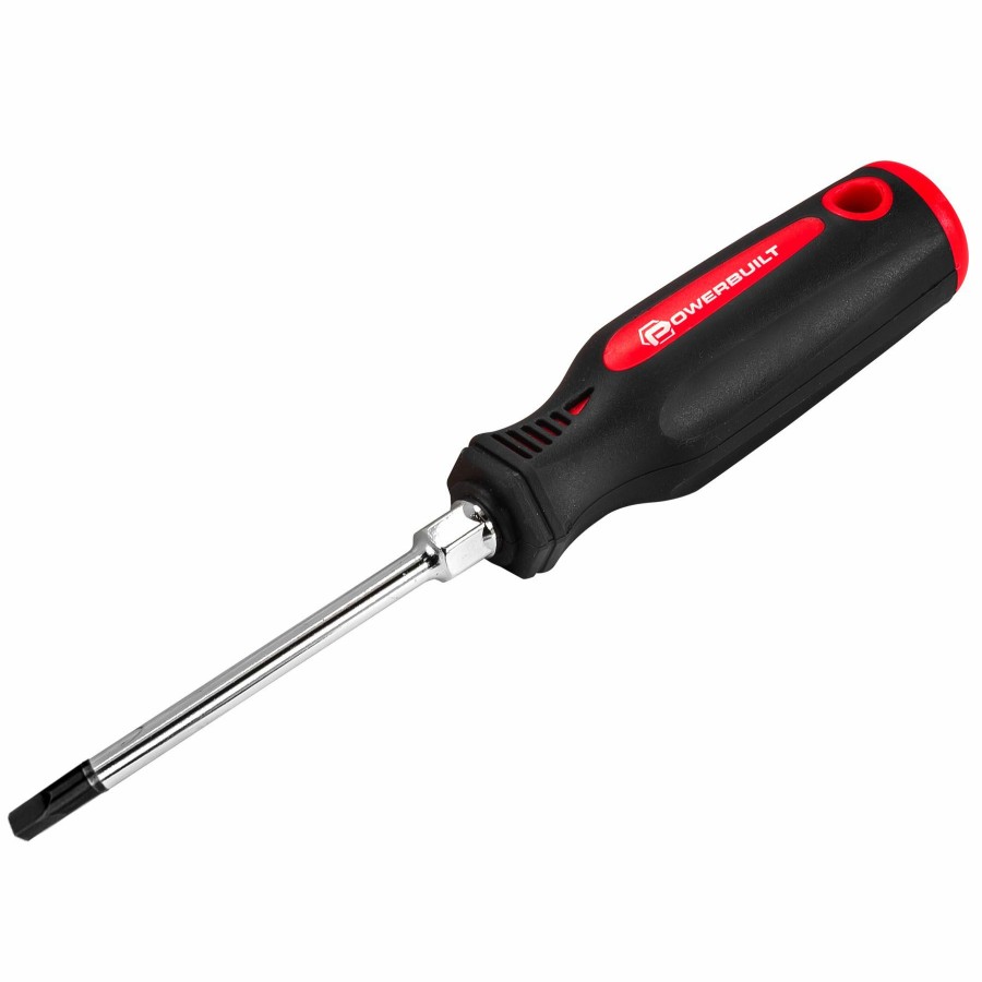 Tools Powerbuilt | Powerbuilt S2 X 4 Inch Robertson Screwdriver With Double Injection Handle 646188