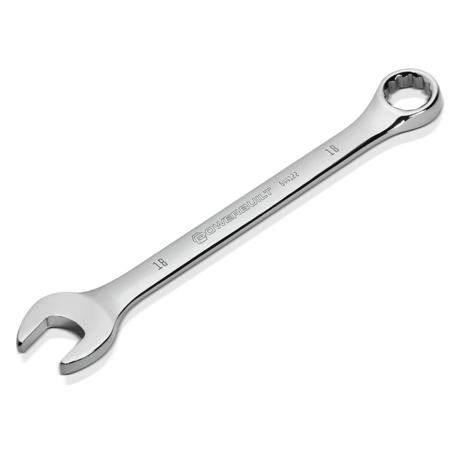 Tools Powerbuilt | Powerbuilt 18 Mm Fully Polished Metric Combination Wrench 644122