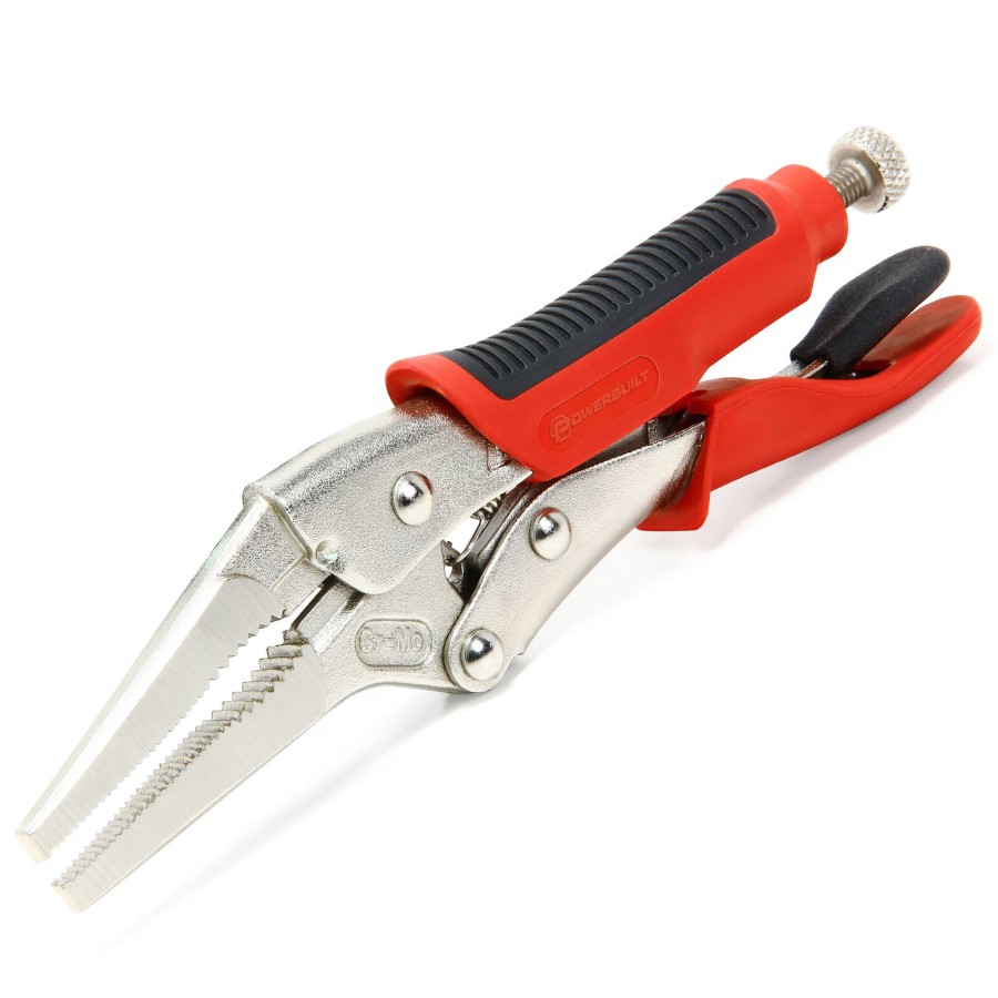 Tools Powerbuilt | Powerbuilt 6 Inch Long Nose Locking Pliers 645015