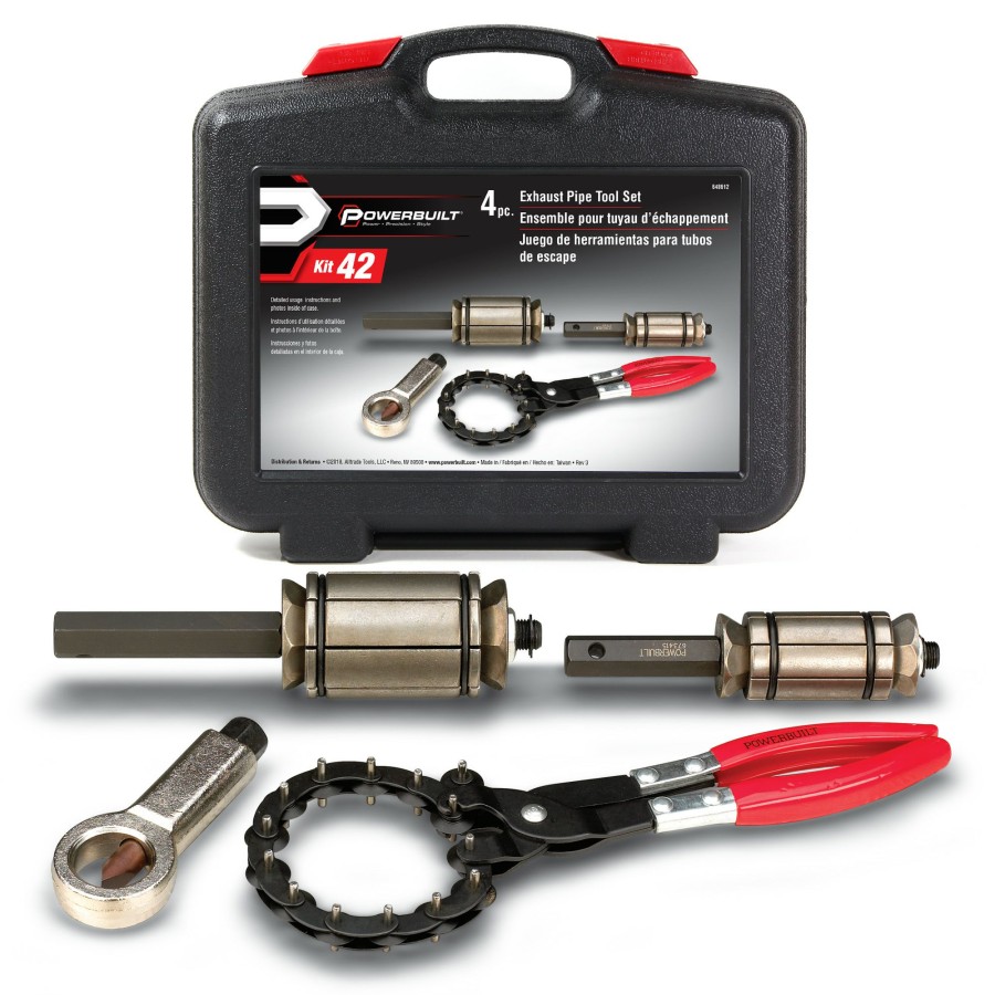 Tools Powerbuilt | Powerbuilt 4 Piece Exhaust Service Set 648612