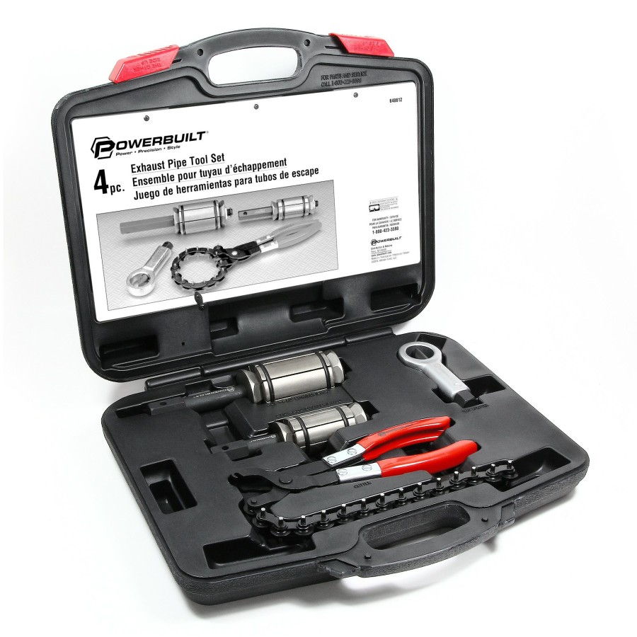 Tools Powerbuilt | Powerbuilt 4 Piece Exhaust Service Set 648612