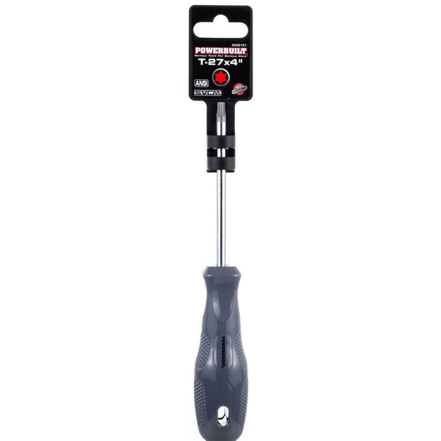 Tools Powerbuilt | Powerbuilt T-27 X 4 Inch Star Driver With Acetate Handle 646151