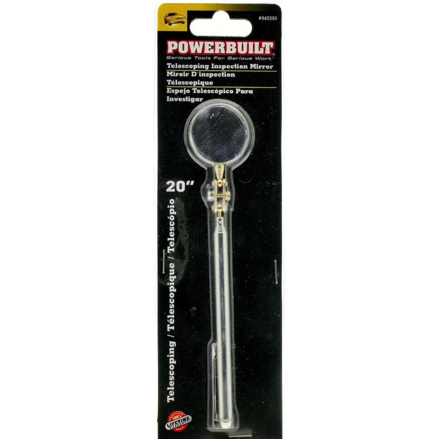 Tools Powerbuilt | Powerbuilt Telescoping Inspection Mirror 940390