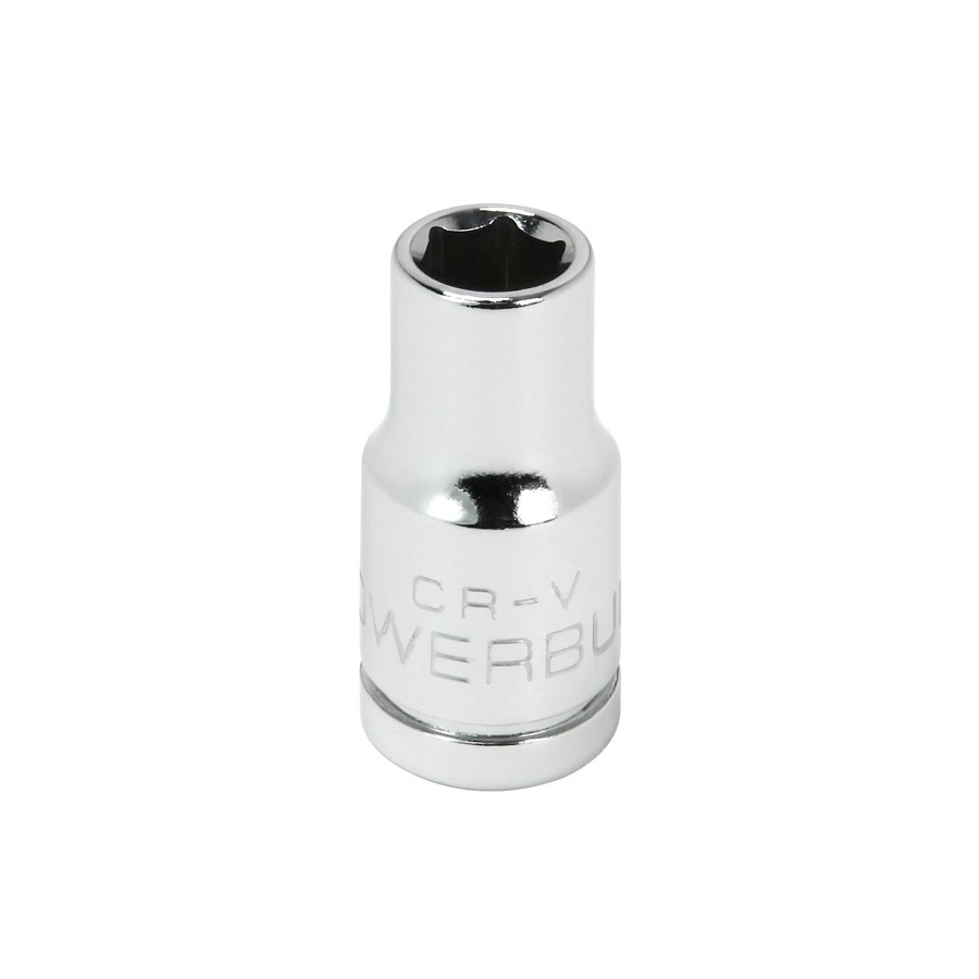 Tools Powerbuilt | Powerbuilt 1/4 Inch Drive X 6 Mm 6 Point Shallow Socket 648283