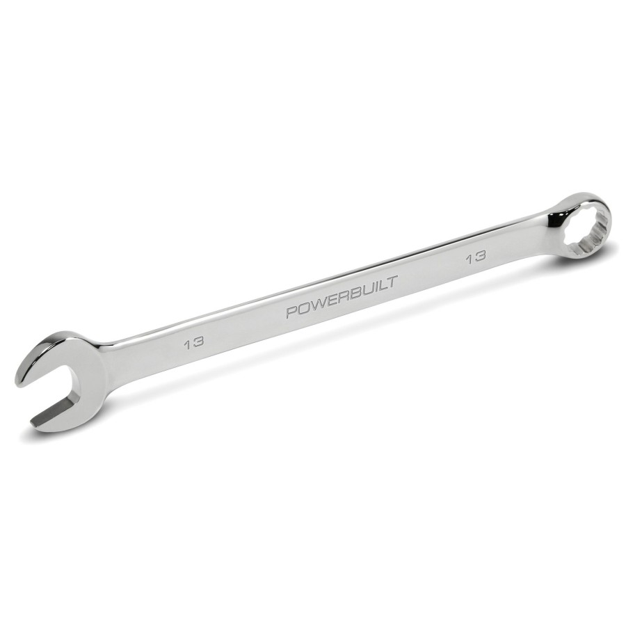 Tools Powerbuilt | Powerbuilt 13 Mm Fully Polished Long Pattern Metric Combination Wrench 640449