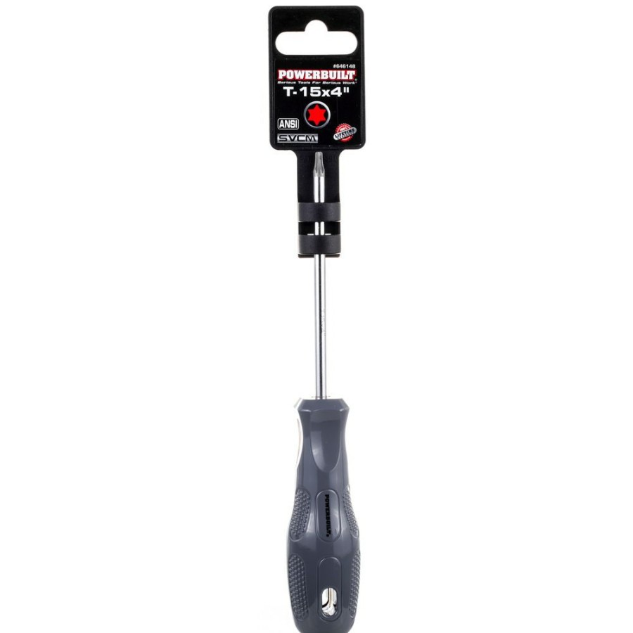 Tools Powerbuilt | Powerbuilt T-15 X 4 Inch Star Driver With Acetate Handle 646148