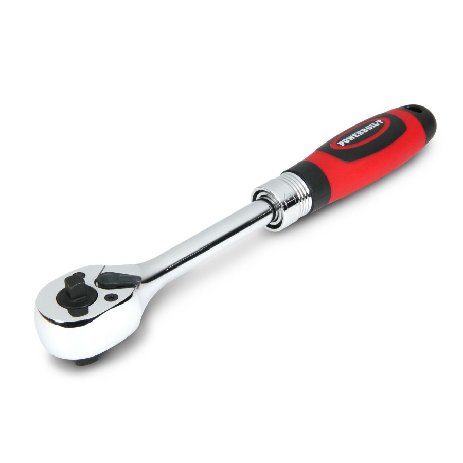 Tools Powerbuilt | Powerbuilt 1/4 Inch By 3/8 Inch Dual Drive Extended Ratchet 940926