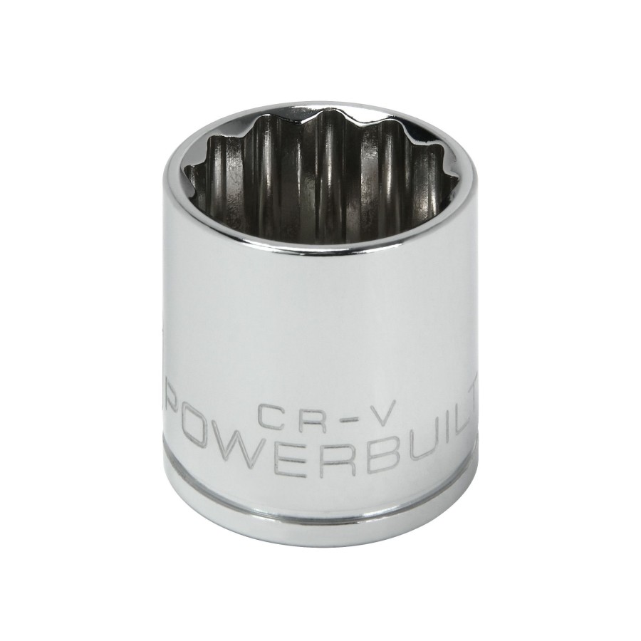 Tools Powerbuilt | Powerbuilt 3/8 Inch Drive X 13/16 Inch 12 Point Shallow Socket 641009