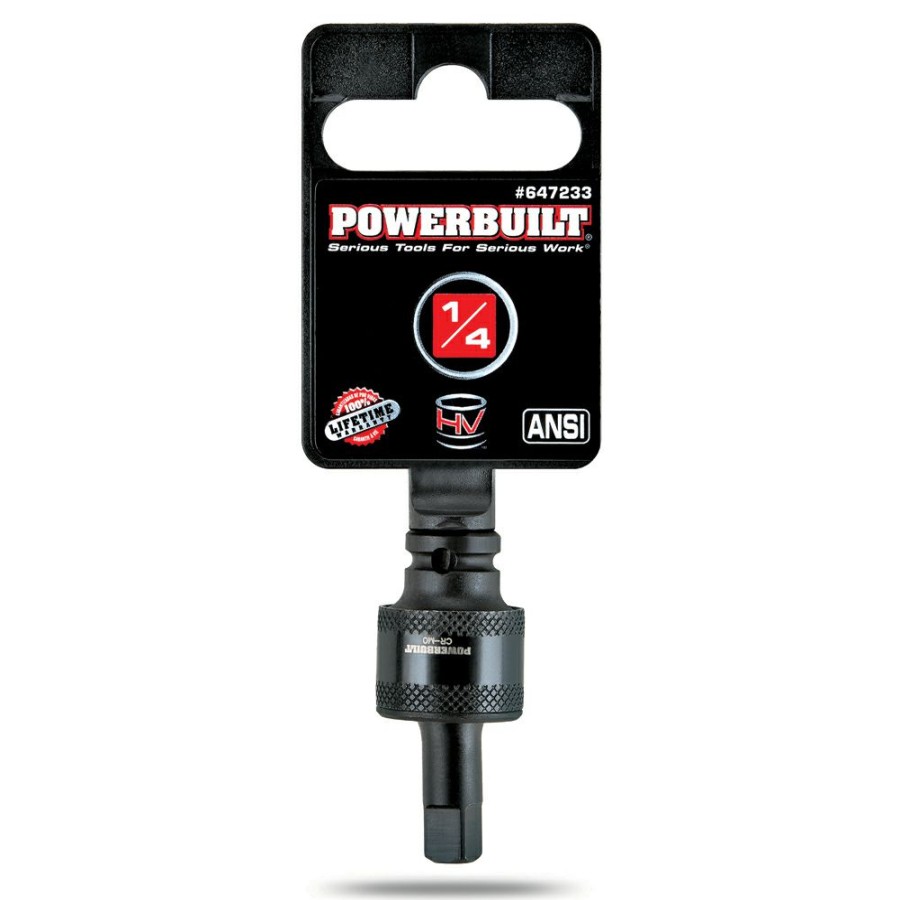 Tools Powerbuilt | Powerbuilt 1/4-Inch Drive Impact Universal Joint Chromoly Steel Black Phosphate