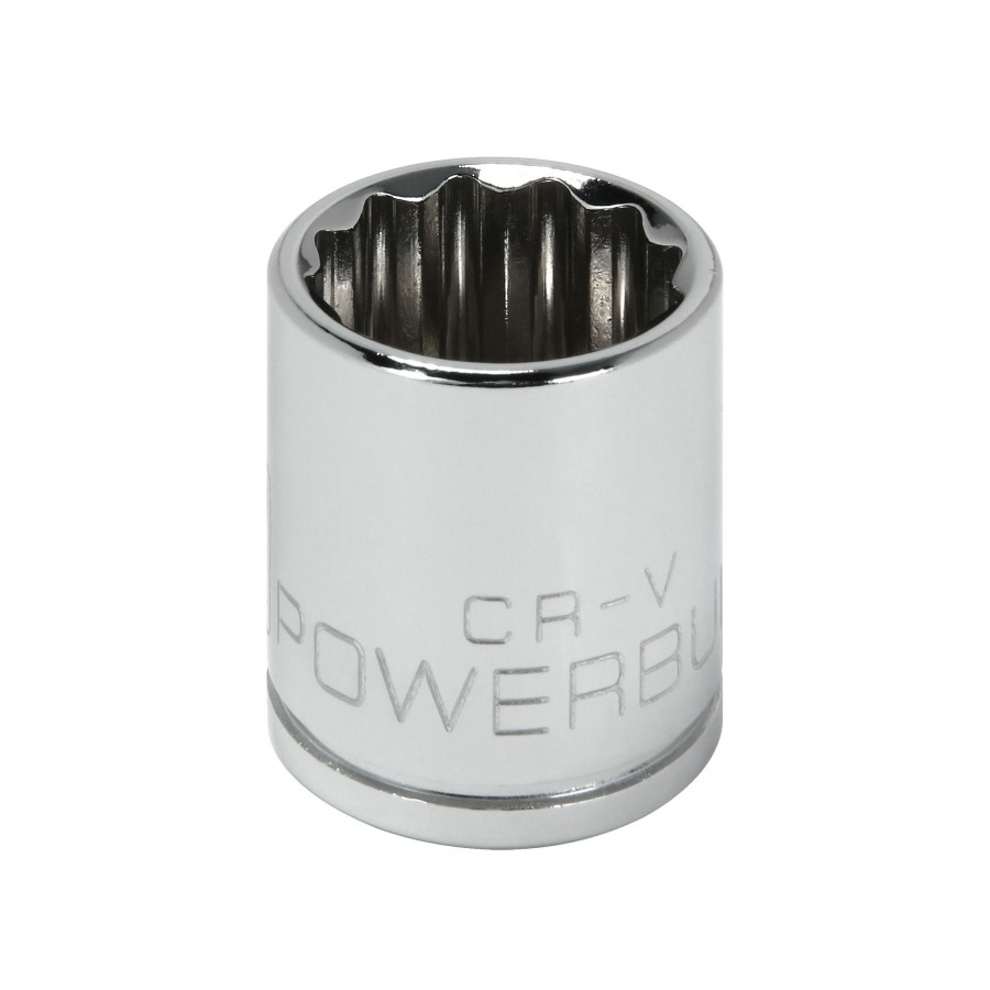 Tools Powerbuilt | Powerbuilt 3/8 Inch Drive X 17 Mm 12 Point Shallow Socket 641022