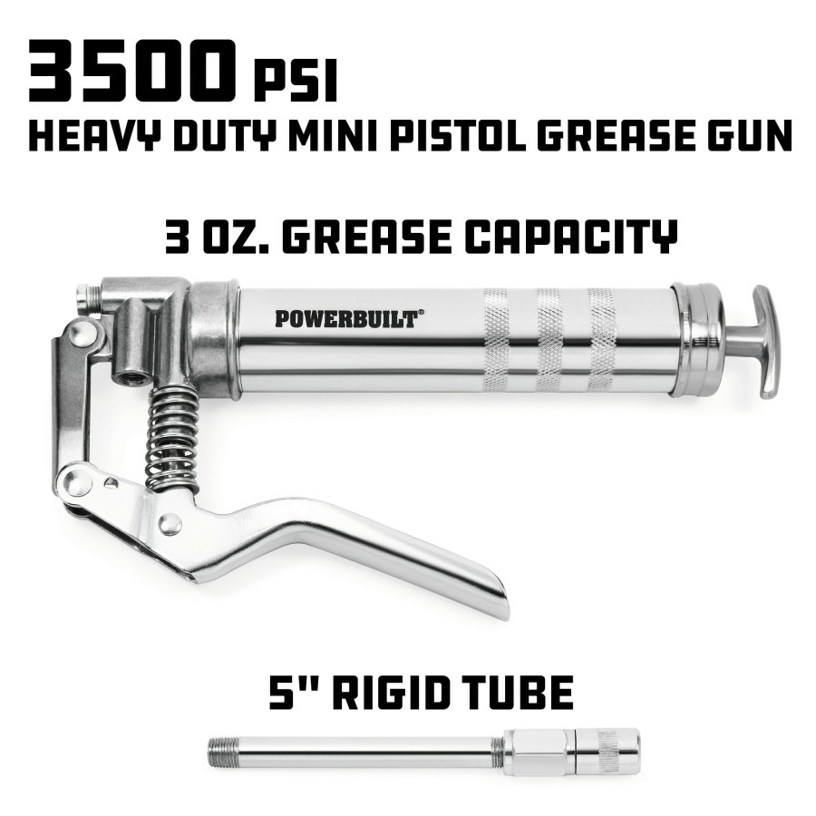 Tools Powerbuilt | Powerbuilt Mini Pistol Grip Grease Gun 648755