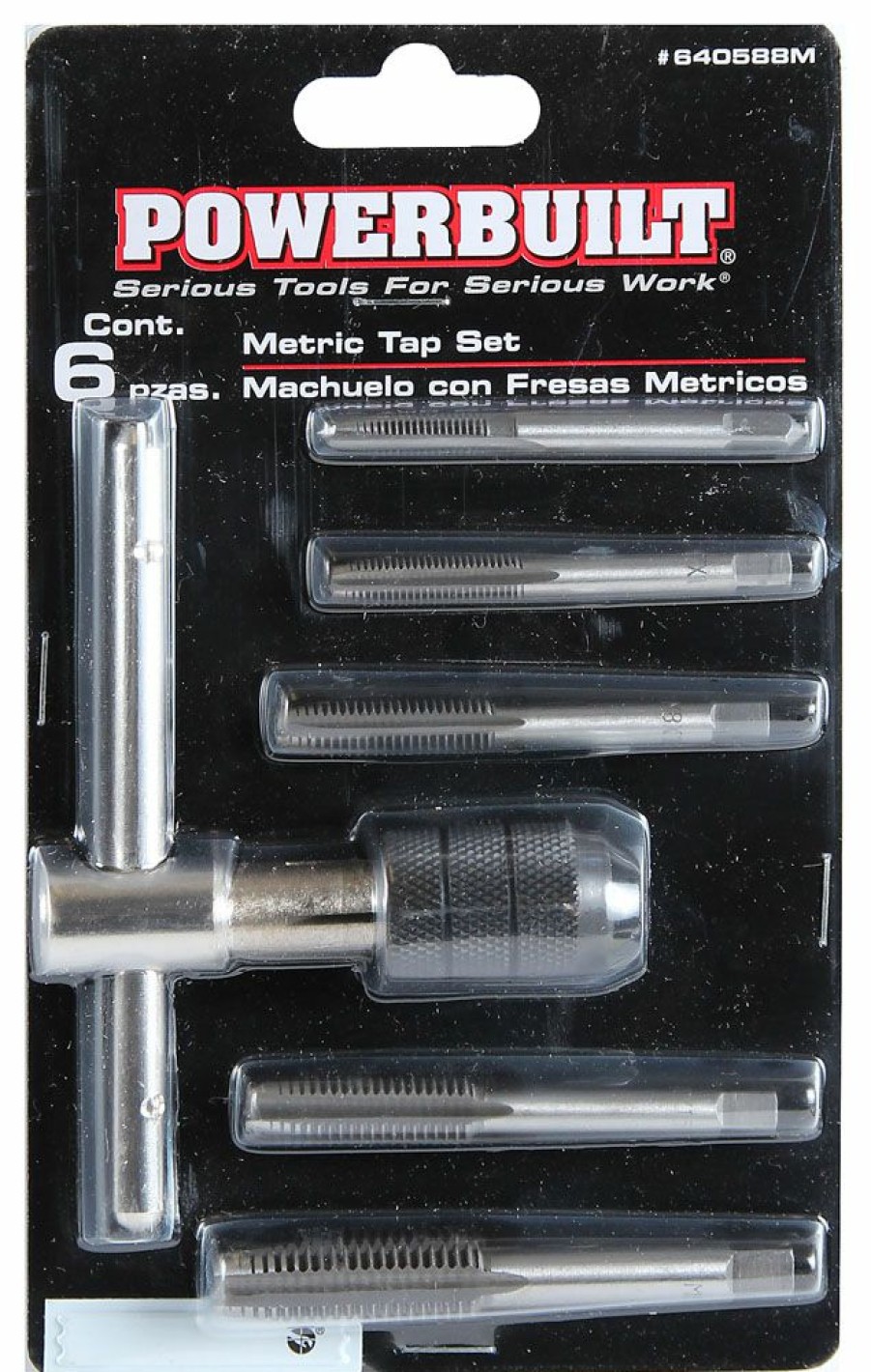 Tools Powerbuilt | Powerbuilt 6 Pc Metric Tap Set 640588M