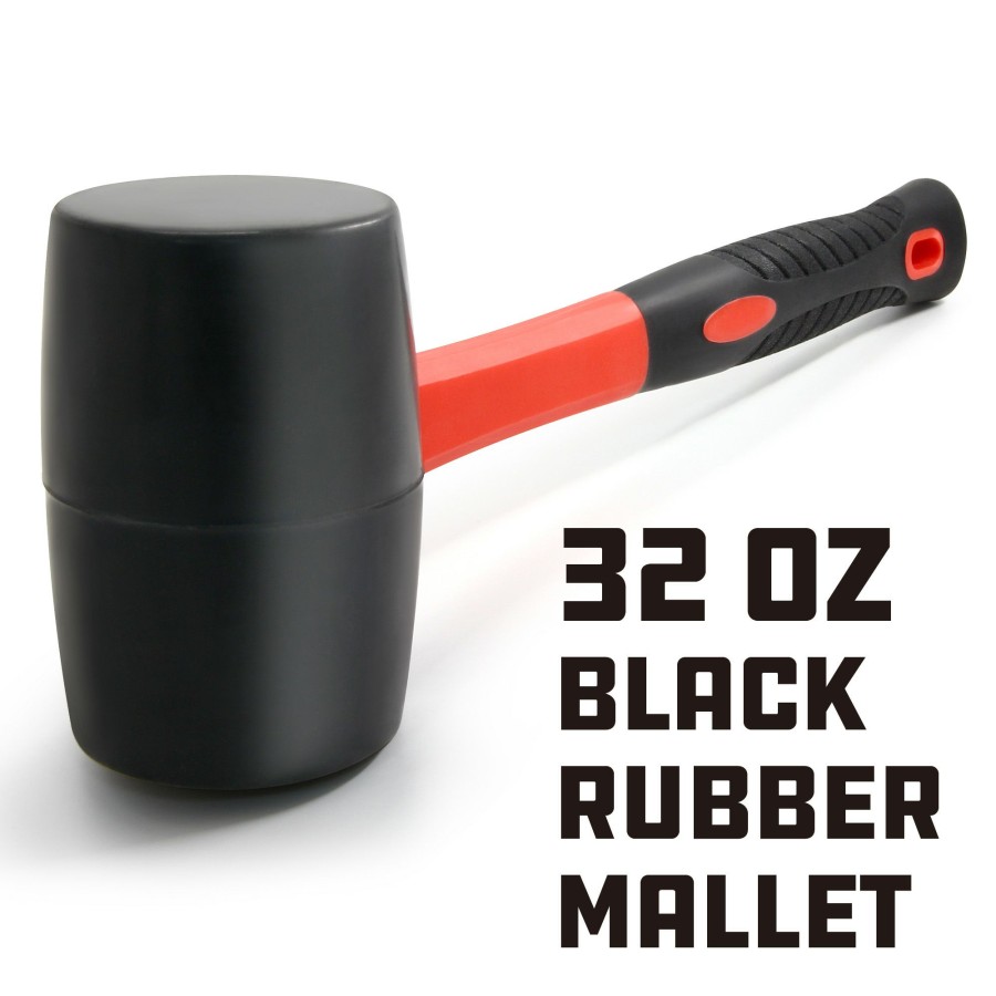 Tools Powerbuilt | Powerbuilt 32 Ounce Rubber Mallet 940195