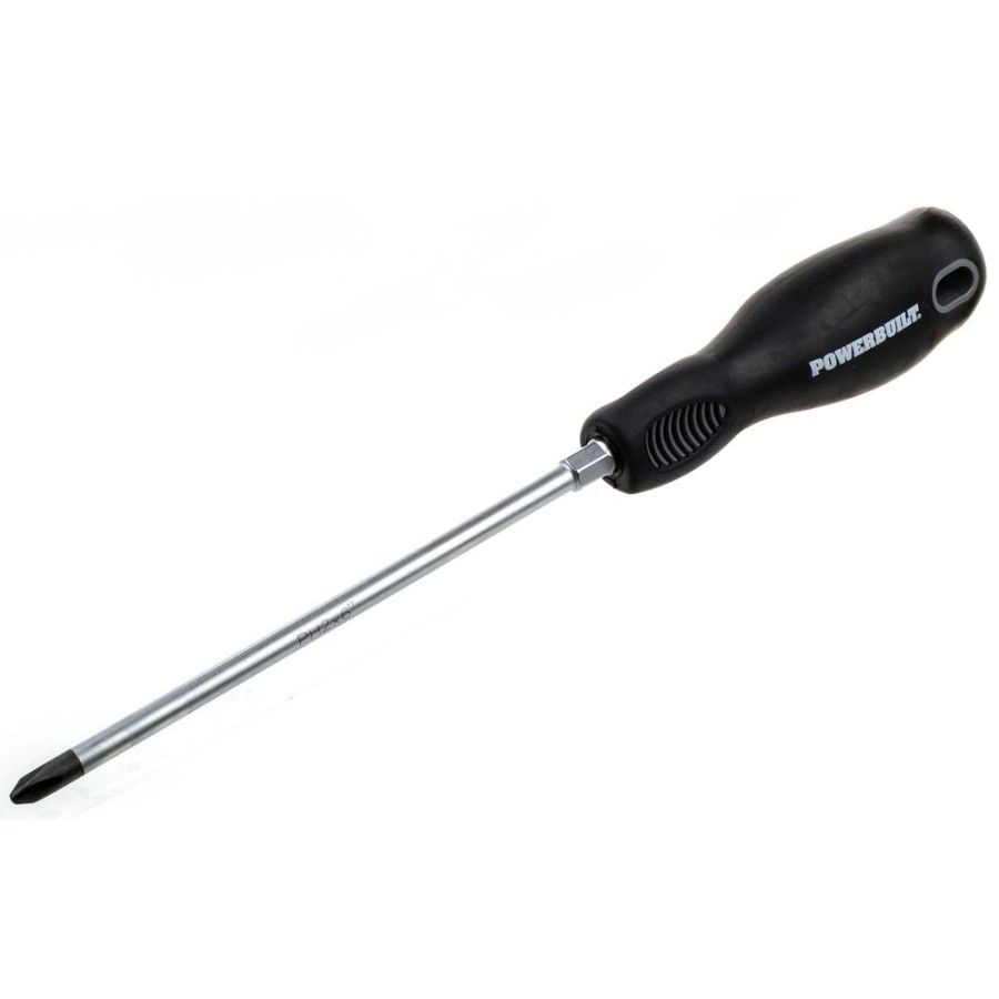 Tools Powerbuilt | Powerbuilt #2 X 6 Inch Phillips Screwdriver With Double Injection Handle 646144