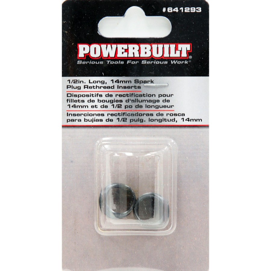 Tools Powerbuilt | Powerbuilt 1/2 Long,14Mm Spark Plug Rethread Insert 641293