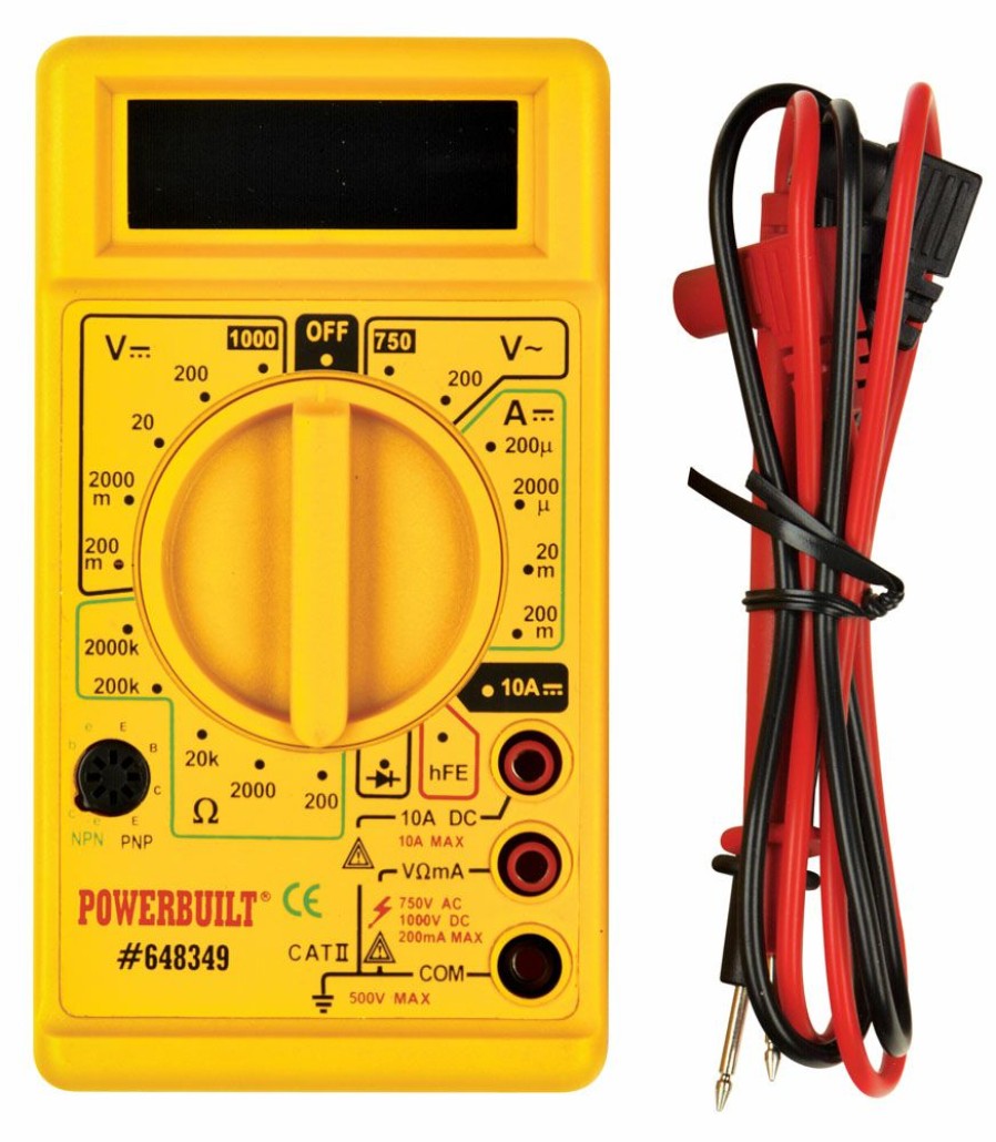 Tools Powerbuilt | Powerbuilt Digital Multimeter, Power Meter, Automotive Meter