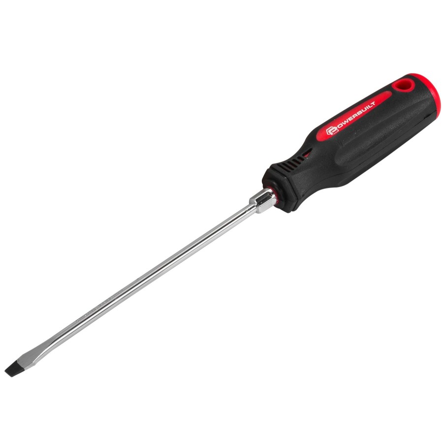 Tools Powerbuilt | Powerbuilt 3/16 Inch Slotted Screwdriver With Double Injection Handle 646169