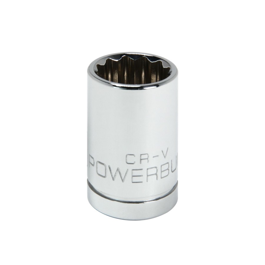 Tools Powerbuilt | Powerbuilt 1/2 Inch Drive X 17 Mm 12 Point Shallow Socket 642015