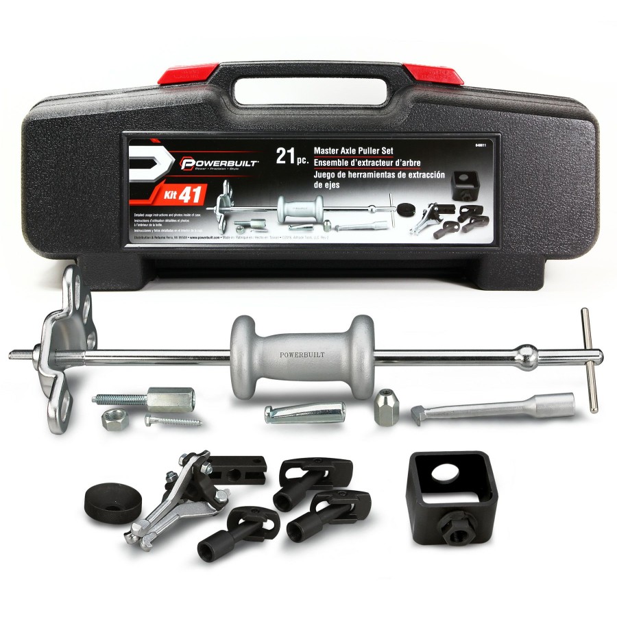 Tools Powerbuilt | Powerbuilt 21 Piece Master Axle Puller Kit 648611