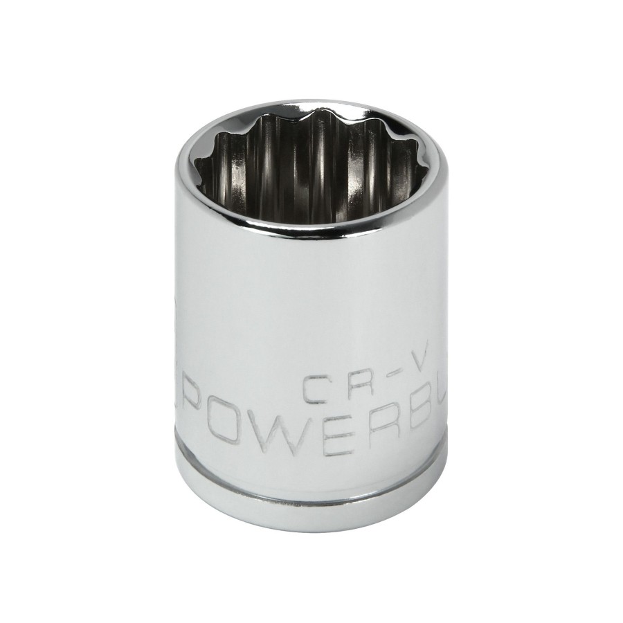 Tools Powerbuilt | Powerbuilt 3/8 Inch Drive X 16 Mm 12 Point Shallow Socket 641021