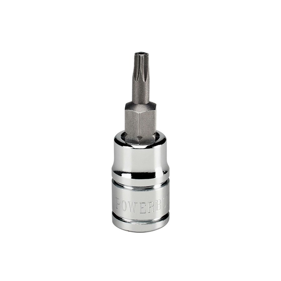 Tools Powerbuilt | Powerbuilt 1/4 Inch Drive T-20 Tamper Proof Star Bit Socket 648498