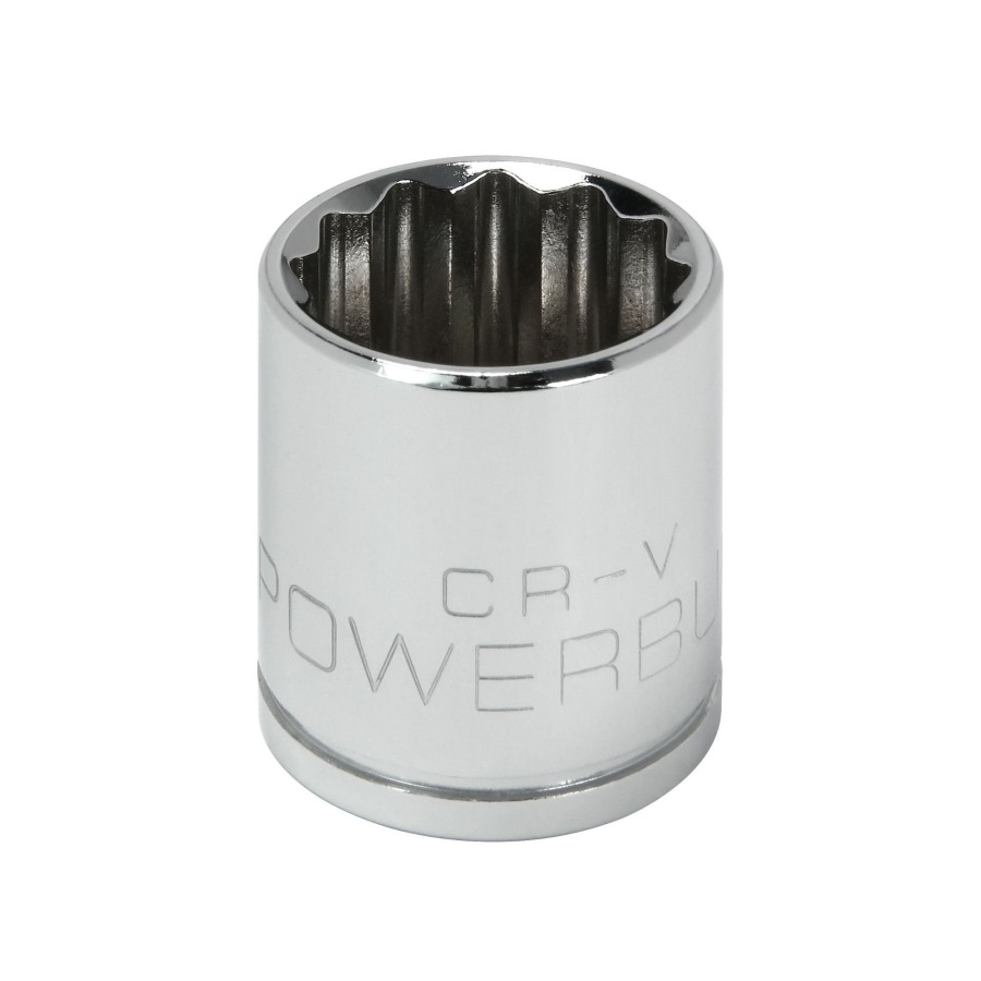 Tools Powerbuilt | Powerbuilt 3/8 Inch Drive X 18 Mm 12 Point Shallow Socket 641023