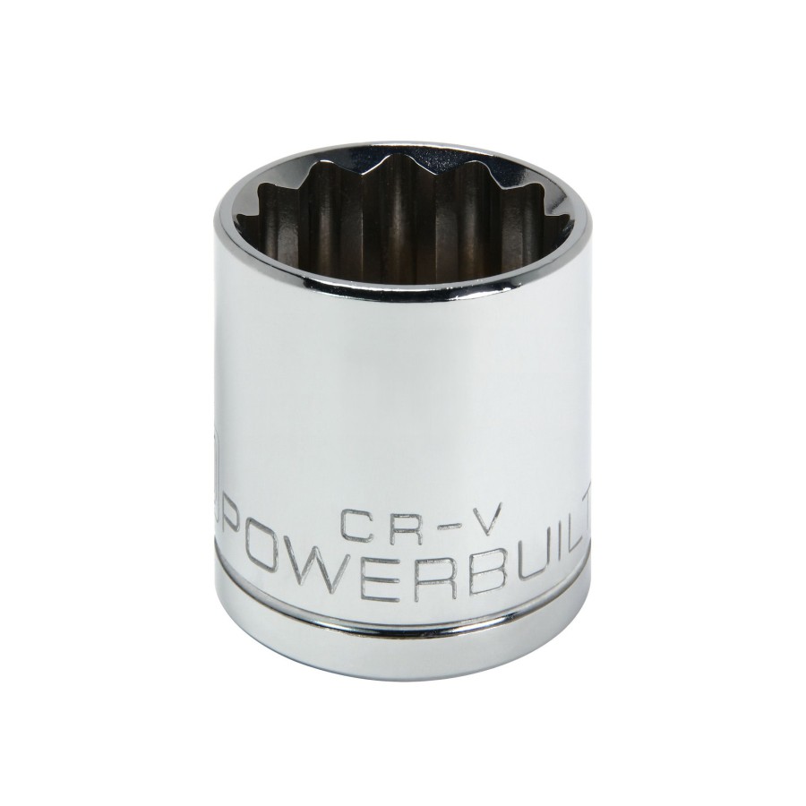 Tools Powerbuilt | Powerbuilt 1/2 Inch Drive X 29 Mm 12 Point Shallow Socket 642035