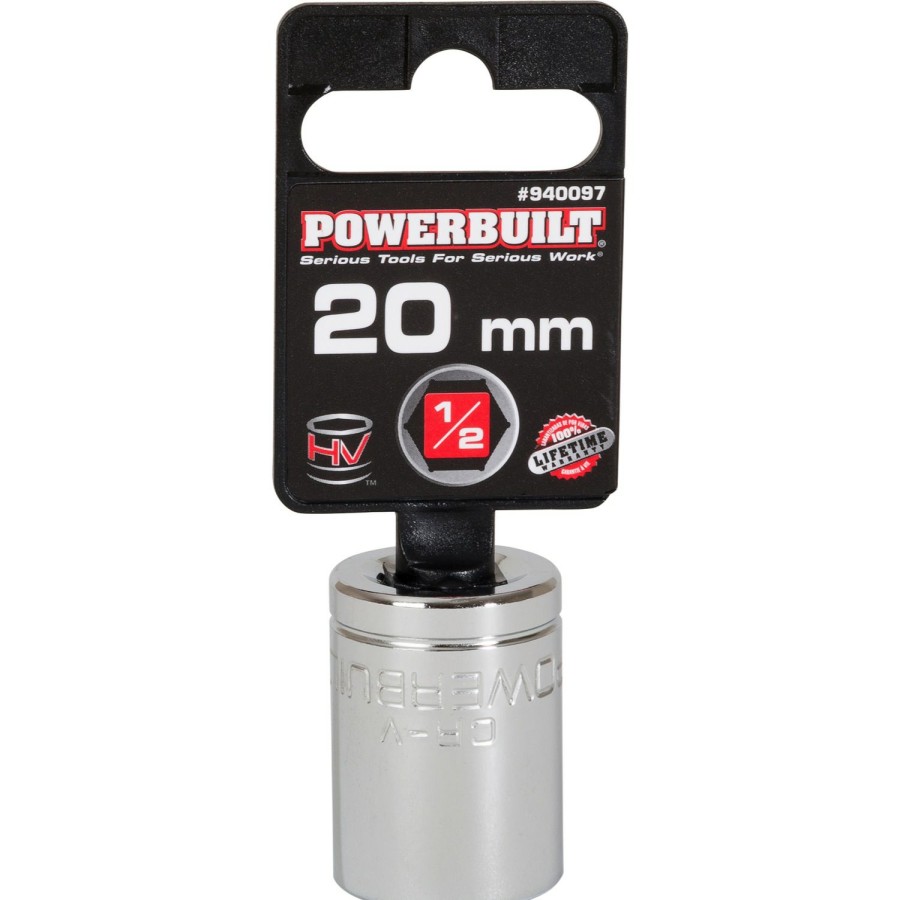 Tools Powerbuilt | Powerbuilt 1/2 Dr. 20Mm 6Pt Socket 940097