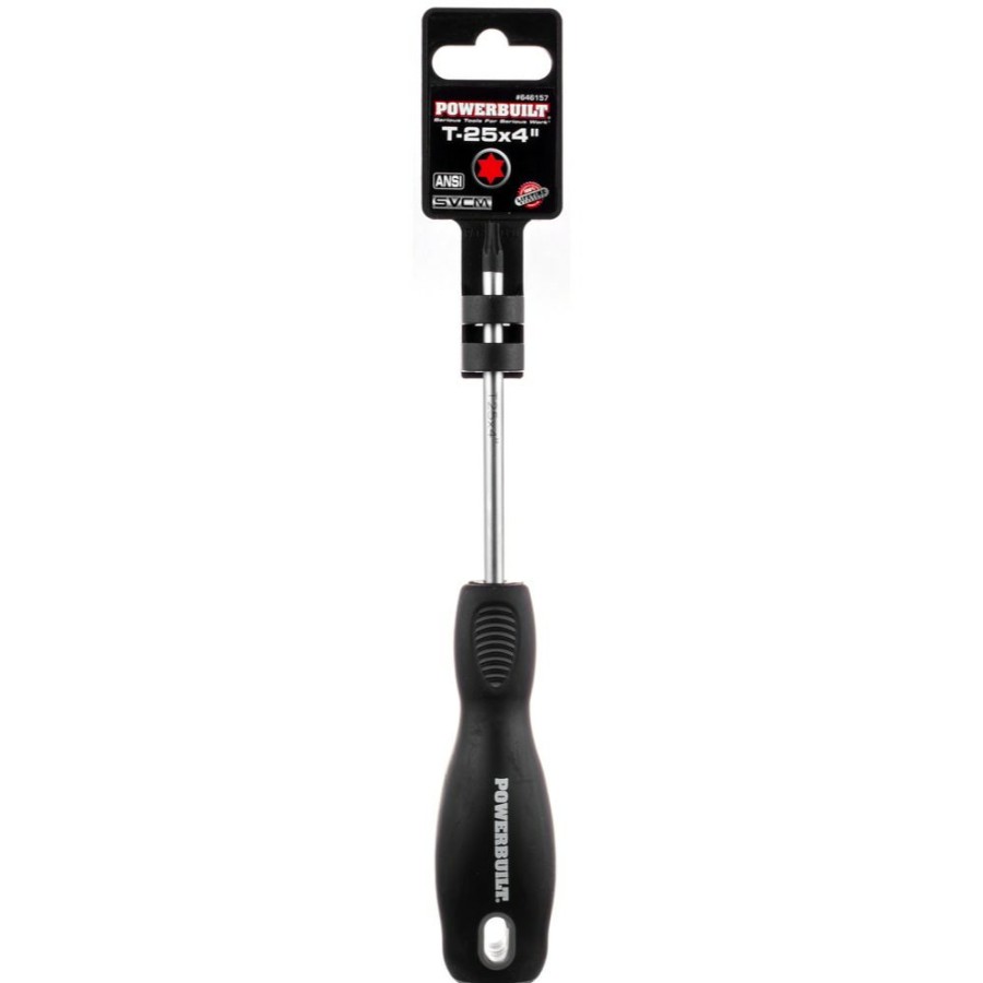 Tools Powerbuilt | Powerbuilt T-25 X 4 Inch Star Driver With Double Injection Handle 646157