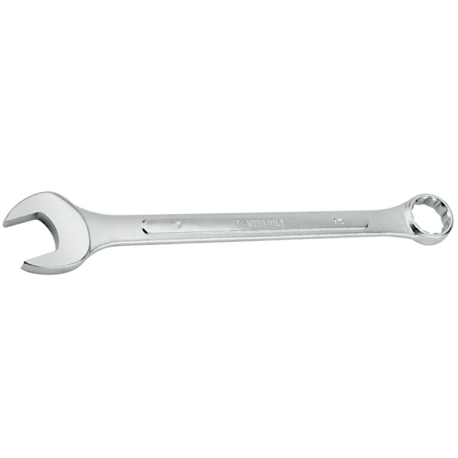 Tools Powerbuilt | Powerbuilt 15 Mm Fully Polished Metric Raised Panel Combination Wrench 644024