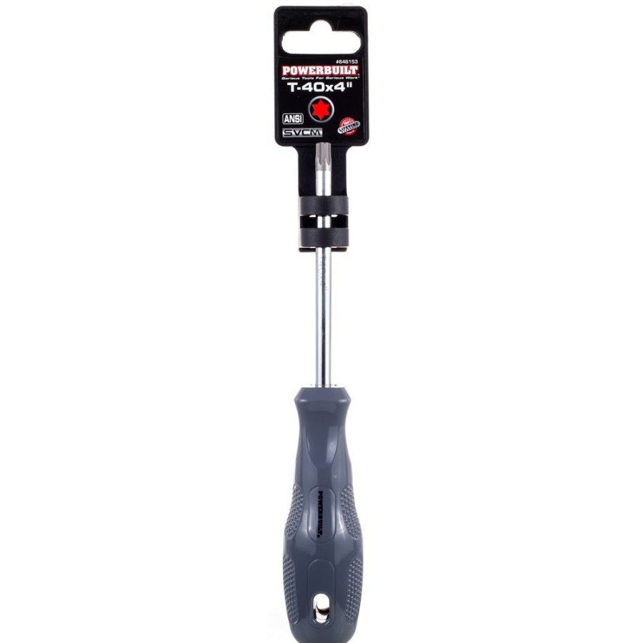 Tools Powerbuilt | Powerbuilt T-40 X 4 Inch Star Driver With Acetate Handle 646153