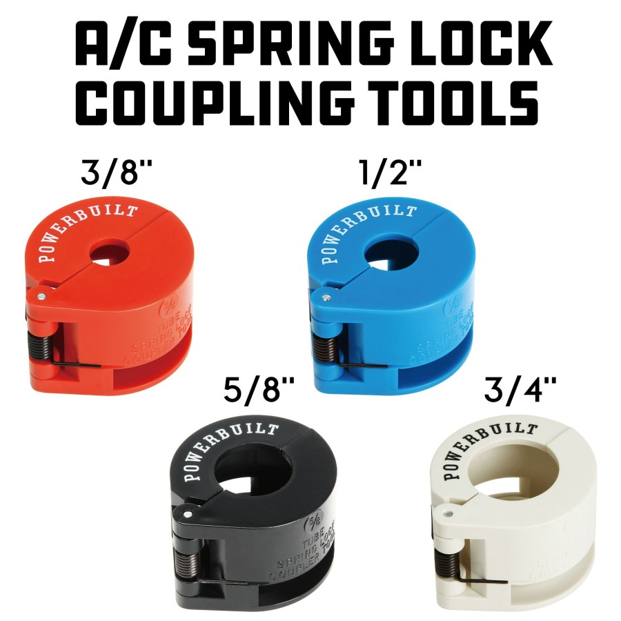 Tools Powerbuilt | Powerbuilt 4 Pc. A/C Spring Lock Coupling Tool 641290