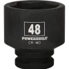 Tools Powerbuilt | Powerbuilt 3/4-Inch Drive 6 Point Metric Impact Socket 48Mm, Chrome Moly Steel