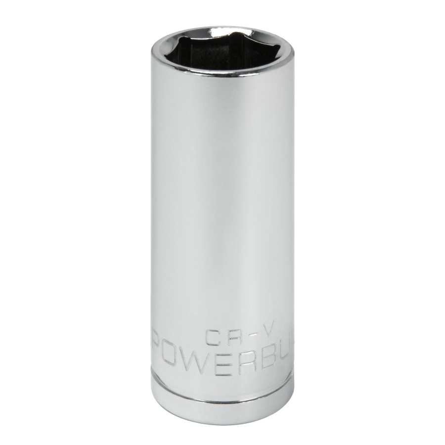 Tools Powerbuilt | Powerbuilt 3/8 Inch Drive X 17 Mm 6 Point Deep Socket 641217