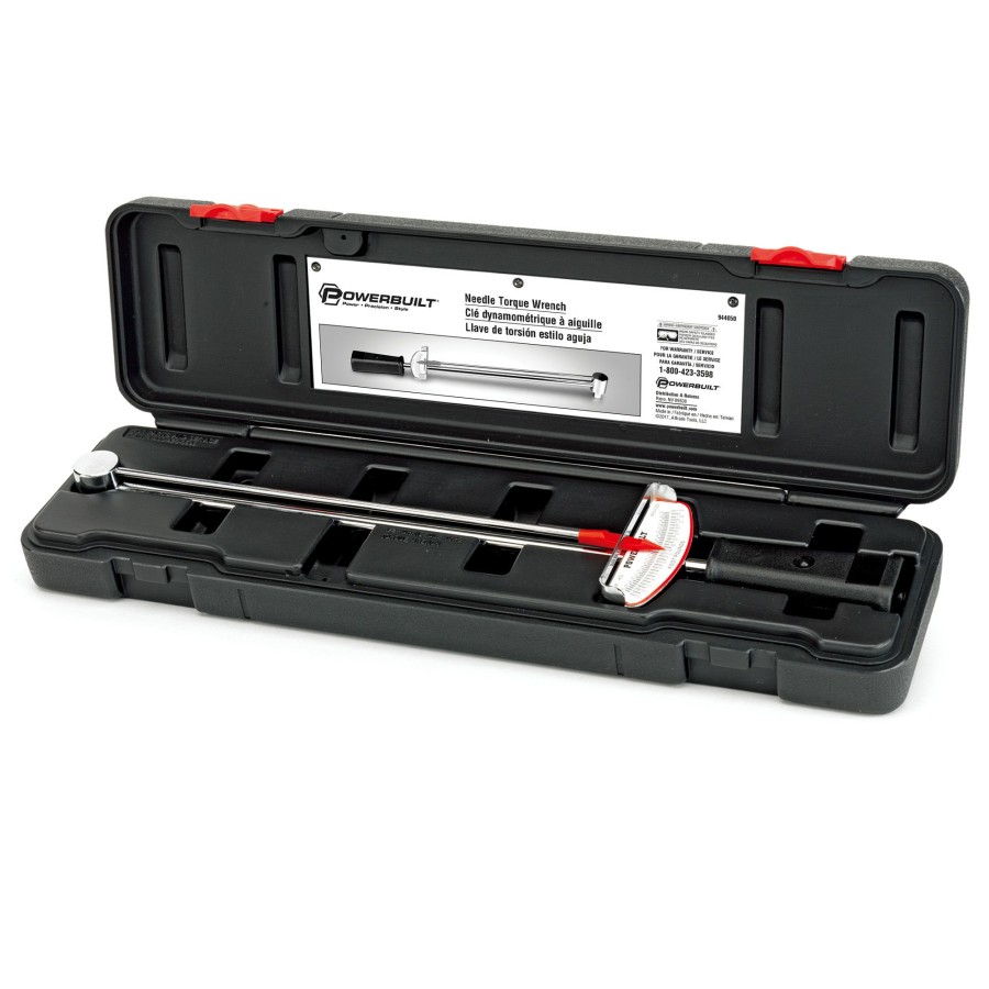 Tools Powerbuilt | Powerbuilt 1/2-Inch Drive Needle Torque Wrench Kit 68 With Storage Case