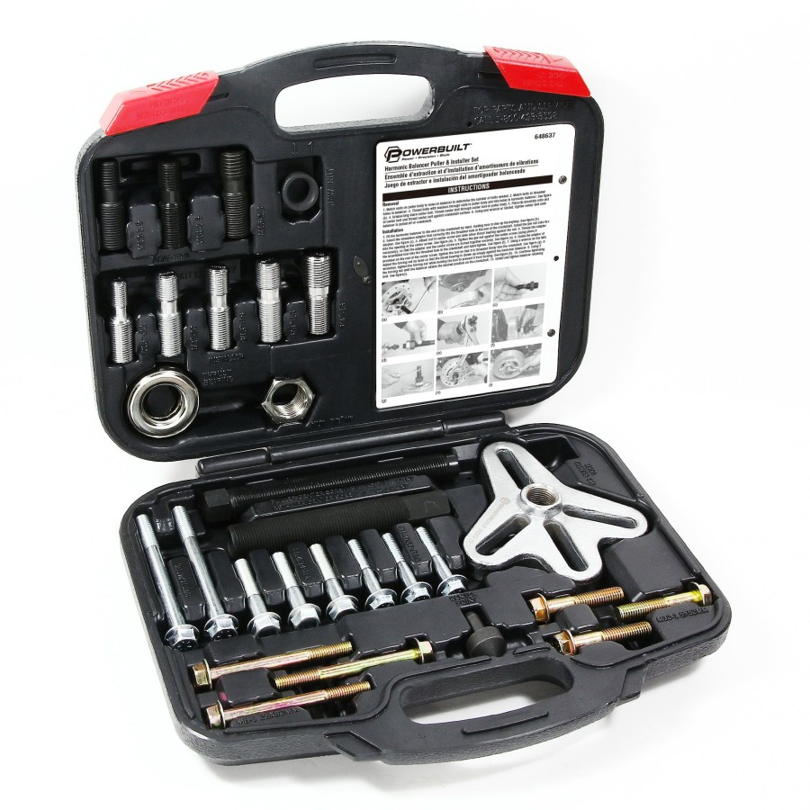 Tools Powerbuilt | Powerbuilt Harmonic Balancer Puller And Installer Set 648637