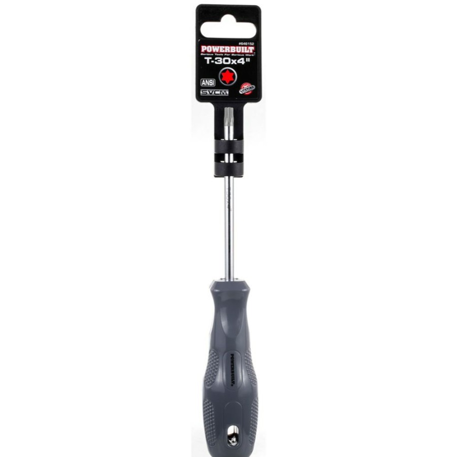 Tools Powerbuilt | Powerbuilt T-30 X 4 Inch Star Driver With Acetate Handle 646152