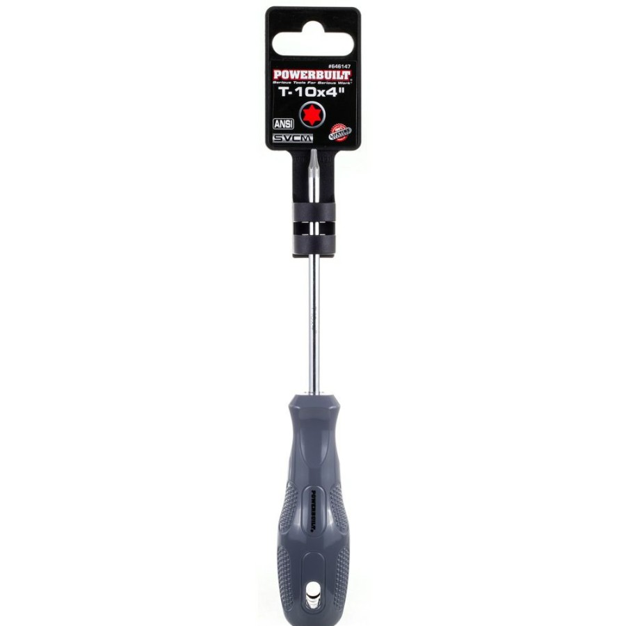 Tools Powerbuilt | Powerbuilt T-10 X 4 Inch Star Driver With Acetate Handle 646147