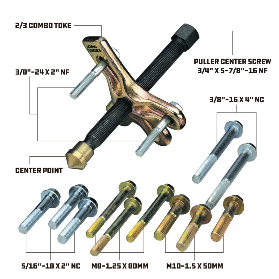 Tools Powerbuilt | Powerbuilt Harmonic Balancer Puller 648436