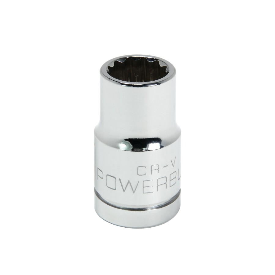 Tools Powerbuilt | Powerbuilt 1/2 Inch Drive X 13 Mm 12 Point Shallow Socket 642032